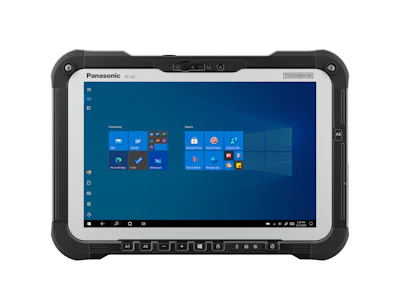 The 2-in-1 detachable design allows users to operate the device both in laptop and tablet modes, with the ability to dock or mount the device on forklifts, emergency vehicles and desktops.
