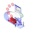 To guide truck drivers to routes, PTV Truck Navigator G2 considers historical traffic patterns, live traffic data and artificial intelligence to calculate daytime-dependent routes and to predict delays in the future.