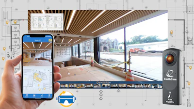 VR Site Tour interactive images are captured using a standard 360° camera, combined with EarthCam’s environmental sensor data, and automatically assembled into a virtual project tour.
