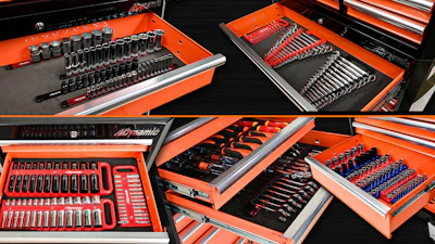 The line includes several solutions for storing sockets, wrenches, screwdrivers and other small tools. Each Dynamic tool organizer comes with a lifetime warranty.