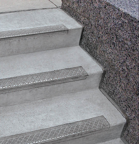 AlumoGrit Cast Aluminum Nosings Anti-Slip Protection
