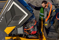 The new fully electric DD25 asphalt compactor.
