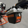 With contractor safety in mind, this product allows the operator to pitch the blades without taking hands off the handle.