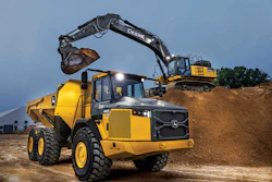 articulated dump truck