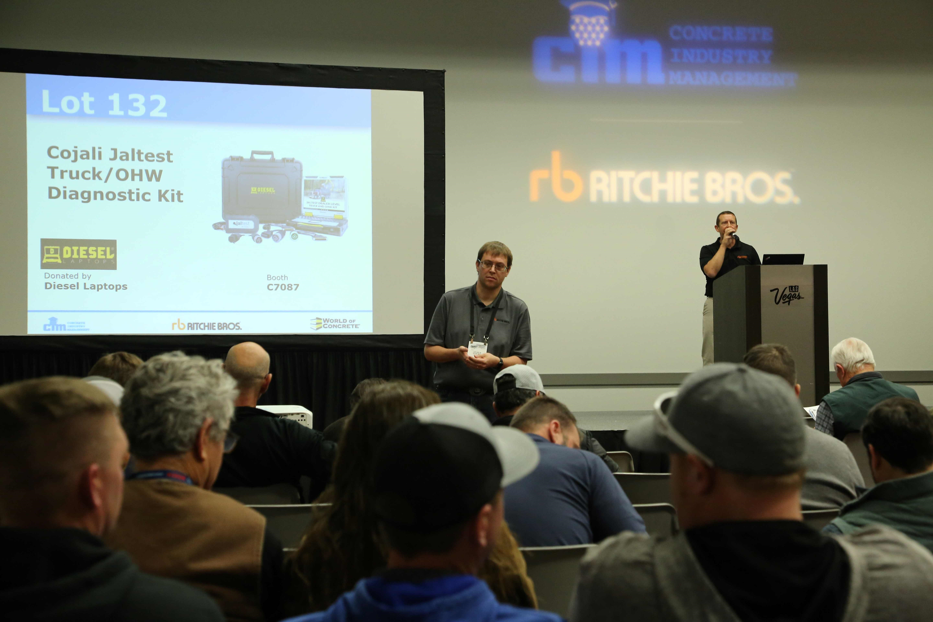 auction at world of concrete
