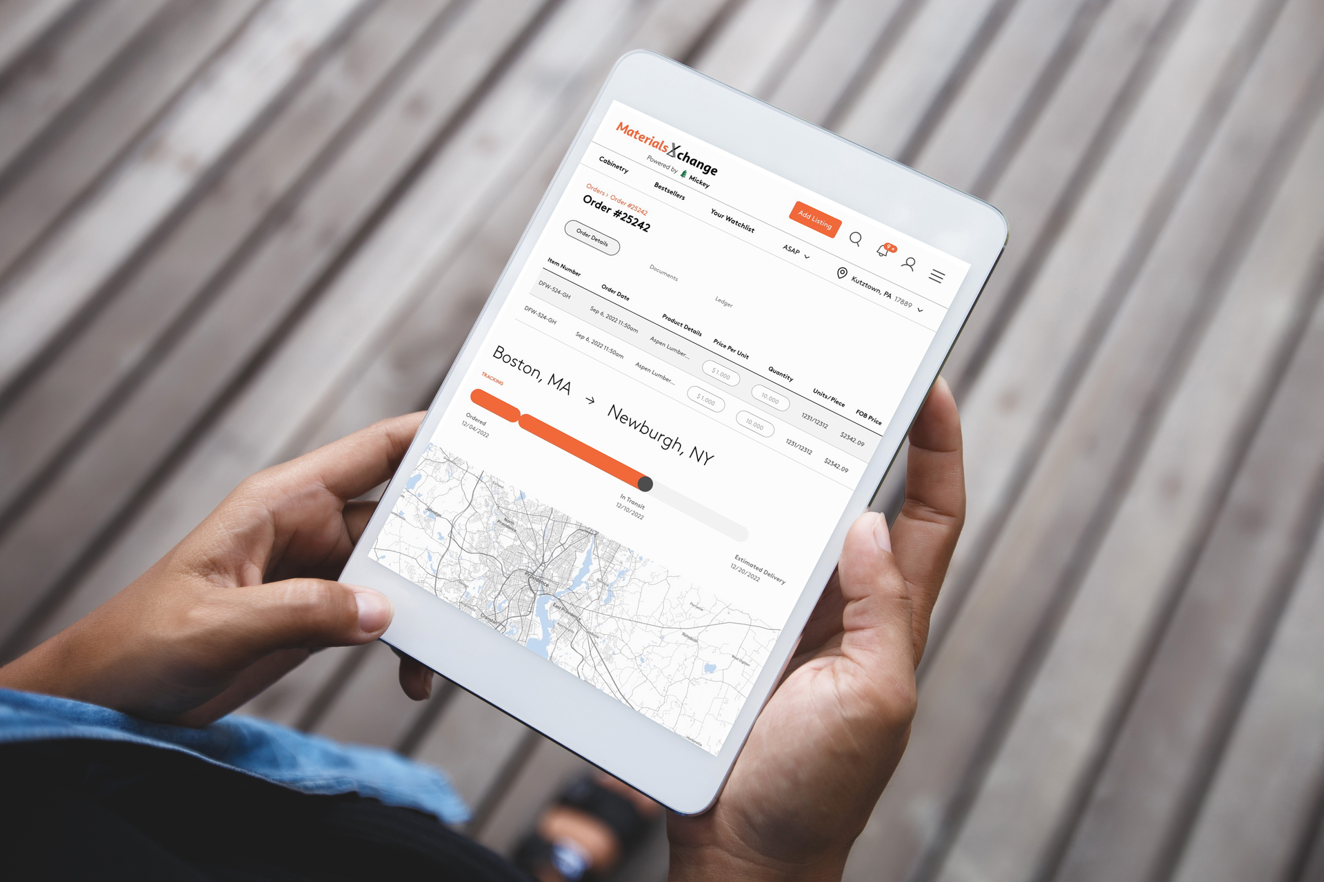 The MaterialsXchange platform currently lists softwoods and panels – from Alder to Elm, as well as OSB and other LBM products.