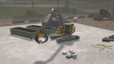 The Grapple Tool and 360-degree Tiltrotator simulator.