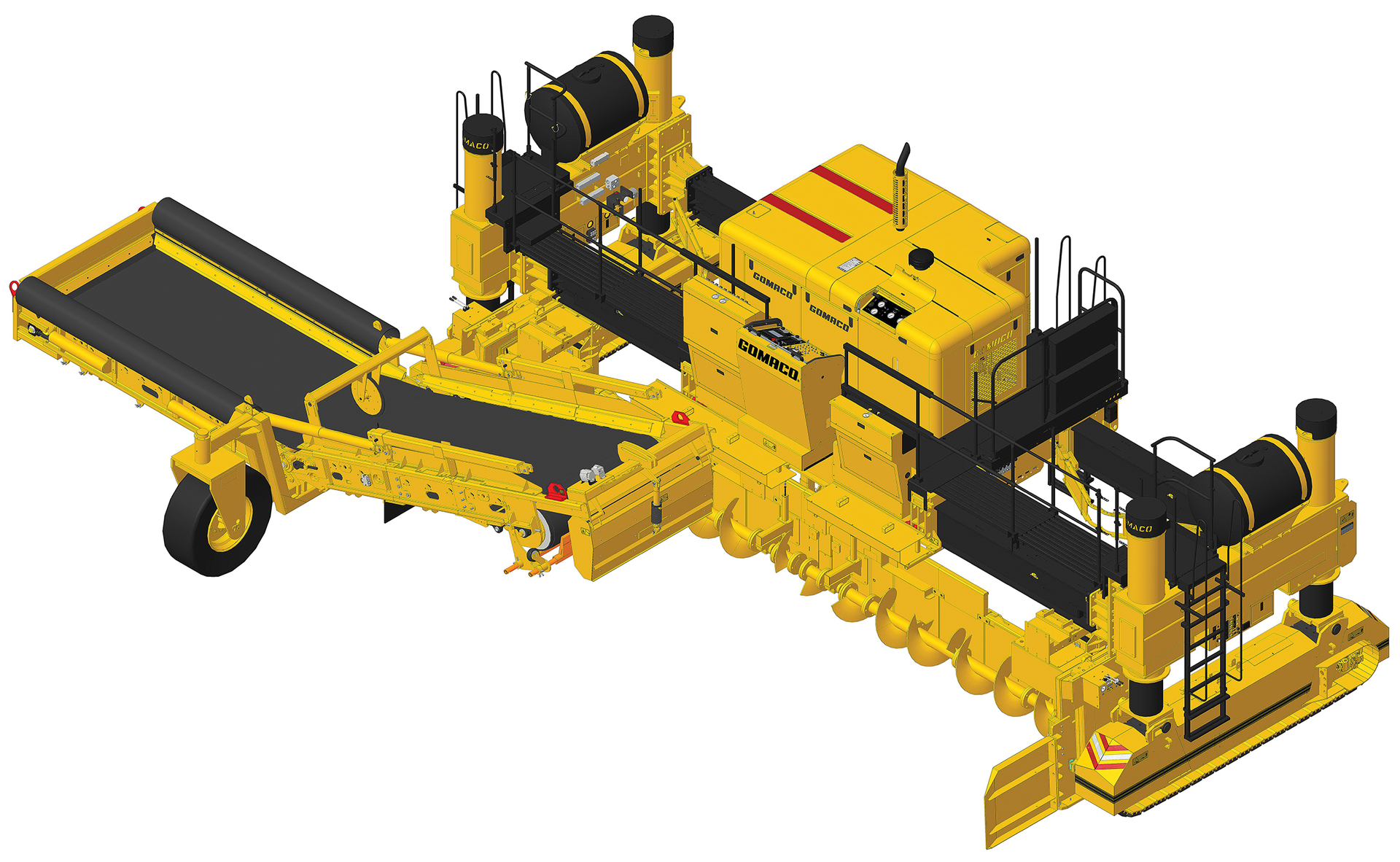 The GP460 Placer Spreader Slipform Paver
