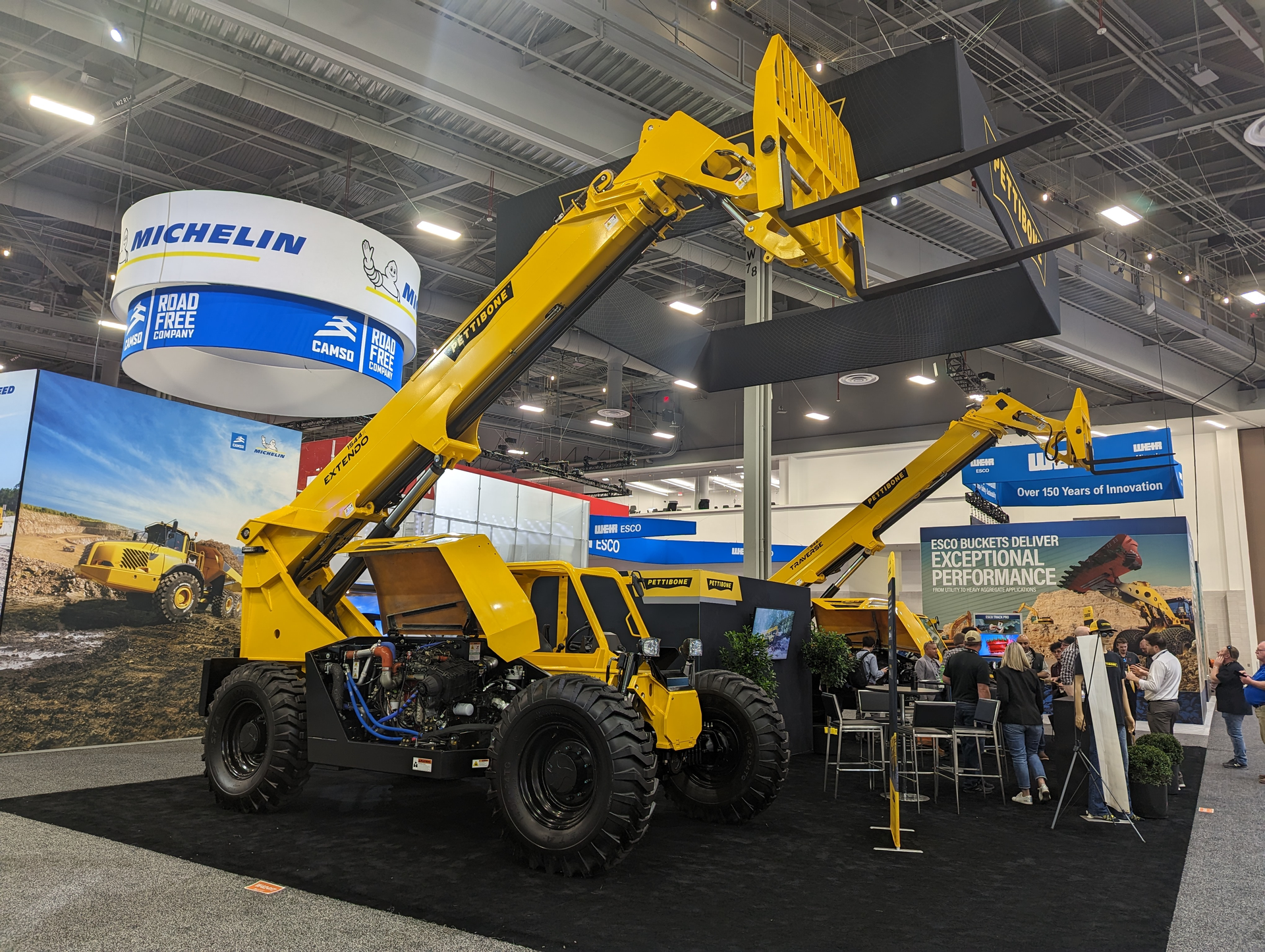 Pettibone showcased its latest material handling solution, the Extendo 1544X telehandler, at CONEXPO 2023. The machine features a 15,000-lb. lifting capacity and is designed for highway construction, pipe yard applications and more.