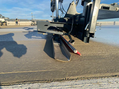 Concrete Broom + Cure Machine