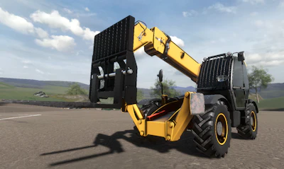 Performance metrics tracked during training exercises include safety violations, such as collisions, tipping or flipping, loads dropped, machine stability and fuel efficiency.