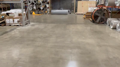 Case Study of Coval Polished Concrete Sealer On A Warehouse Floor