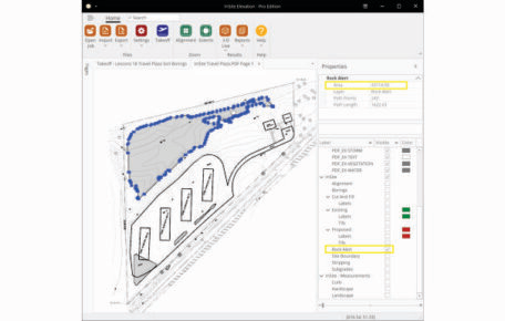 RockAlert provides a way to identify the location of rocks, water and other strata within the design platform.
