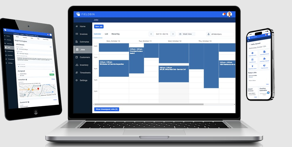 The new features include GPS stamping, inventory management for multiple locations and increased customer messaging capabilities via email and text confirmations, “on my way” notifications, technician reminders and live chat support for 24/7 assistance.