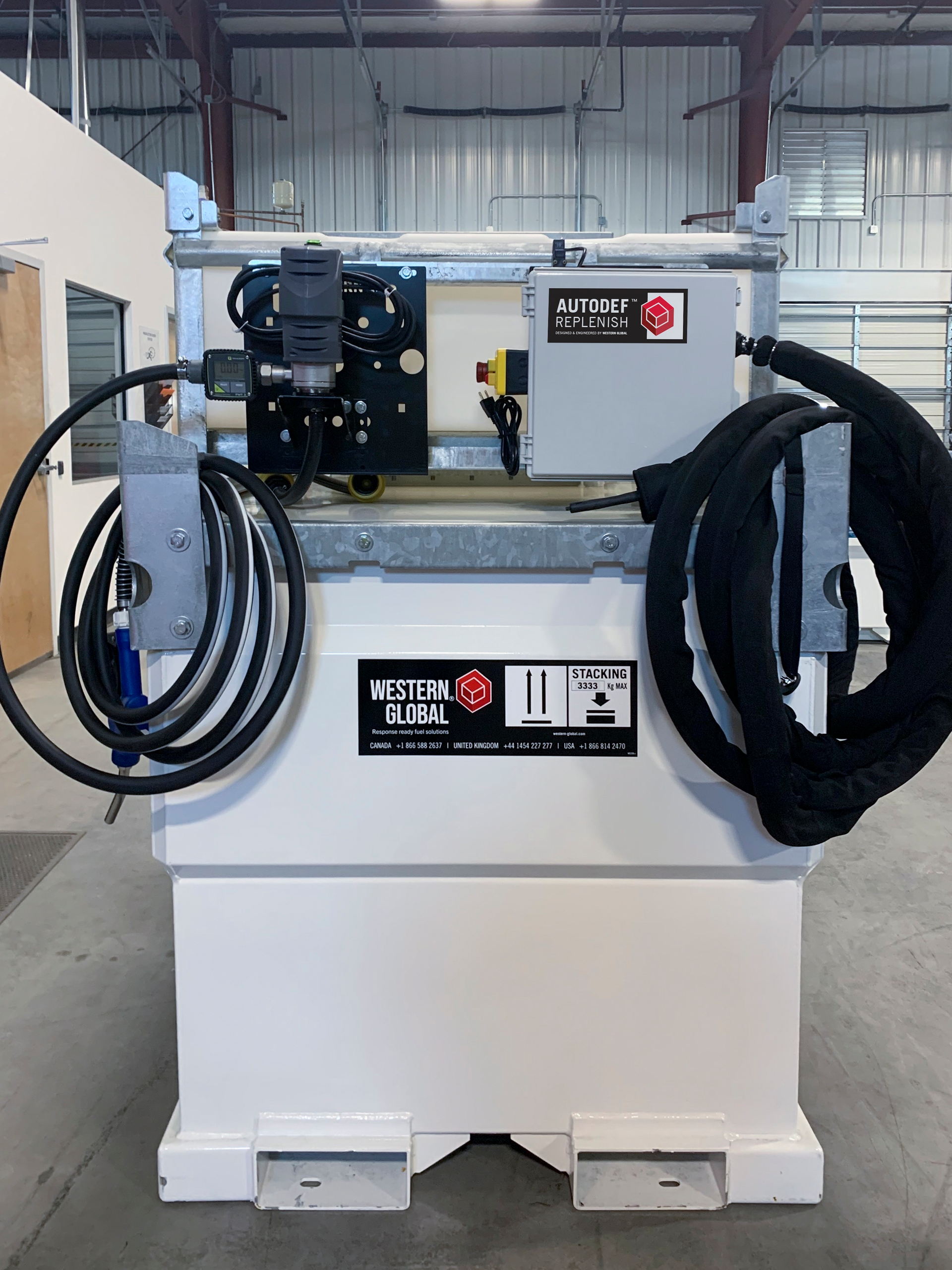 The AutoDEF senses when the tank is in a dry state and starts pumping diesel exhaust fluid (DEF) as and when needed, eliminating the need for someone to be onsite at all times.