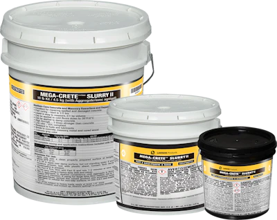 Four times stronger than concrete, the medium-cure compound can be applied to damp concrete and cold floors down to 35°F (2°C).