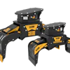 These new sorting grapples have a wide claw opening, allowing them to move and handle large materials.