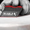 The reusable angled hand sanding block can be used either dry or wet and features a 2-in-1 application that provides flexibility on the jobsite.