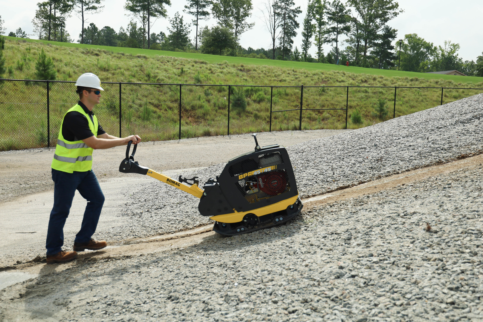 BOMAG Americas, Inc.'s BPR45/45 provides operators an 8.4 hp Honda GX270 engine and 10,116 pounds of centrifugal force.