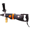 The CB215 features an integrated convertible port that allows change from water feed for wet drilling to through-the-spindle dust collection for dry drilling.