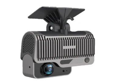 The HCSS ADPlus Fleet Dashcam is a plug-n-play dash camera with a built-in Al processor to detect driving events like forward collision and improper driver behavior, such as using mobile phone usage and distracted driving.