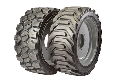 Available in both pneumatic and foam filled assemblies, rubber compound in the tires helps minimize chunking and caters to operation on gravel, mud and rubble.