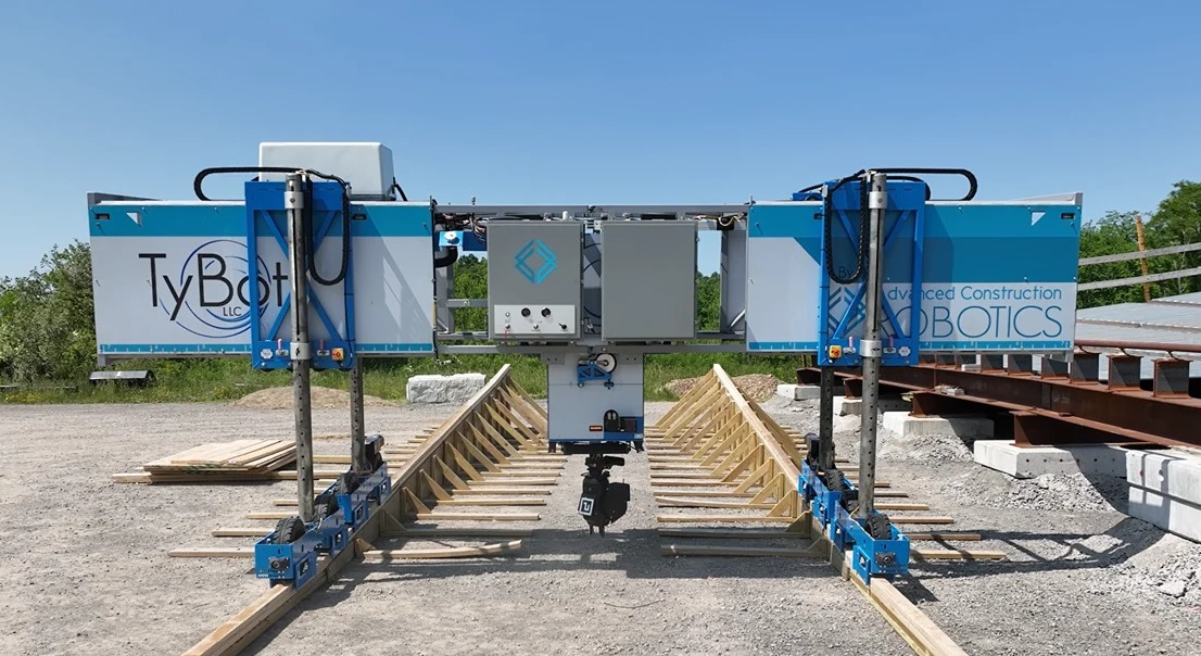 TyBOT's edge form bogies are adjustable, compatible with 2x4-in. to 2x8-in. edge form caps and can handle existing obstructions such as double-headed nails.