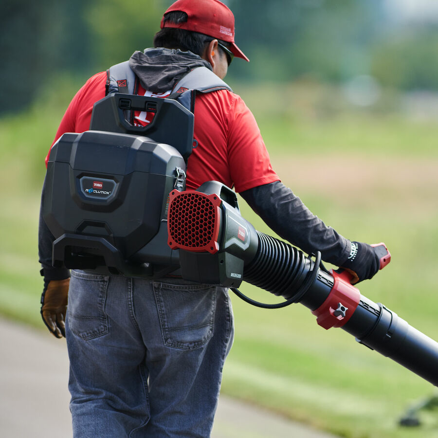 Leaf blowers can help landscape contractors contend with debris management.