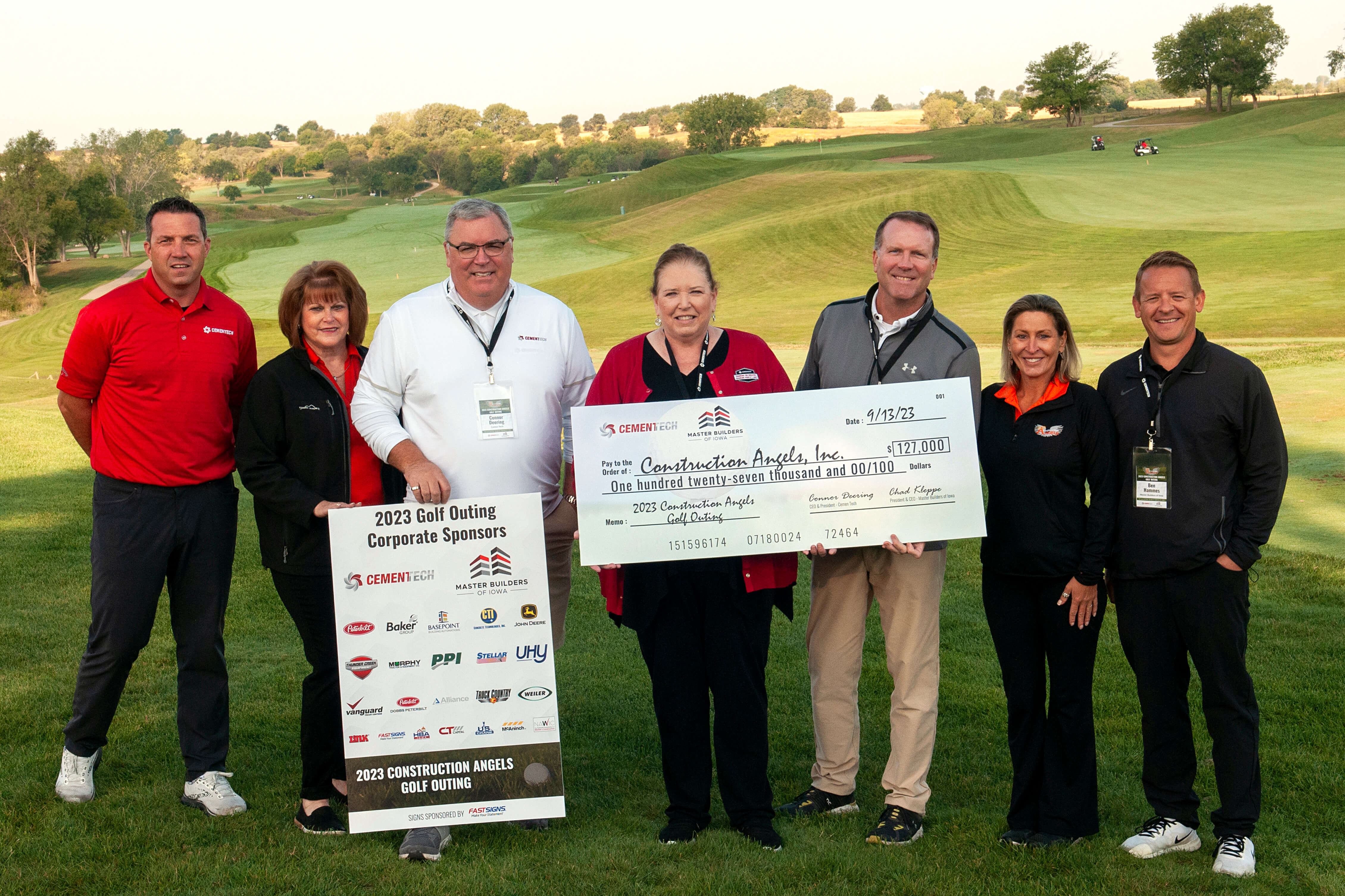 The funds raised are dedicated to exclusively assist Iowa families; Iowa joins 26 other state and regional partners of Construction Angels.