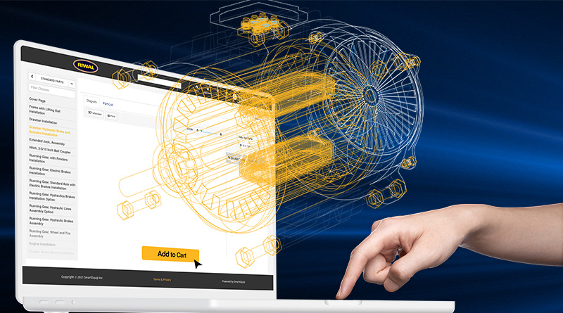 The new SmartEquip e-Commerce Store 2.0 platform can help dealers, fleet owners and authorized distributors set up a branded, digital parts shop.