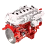 The fuel-agnostic architecture of the 15-liter, next-generation engine utilizes a common base engine with cylinder heads and fuel systems specifically tailored for hydrogen, natural gas, diesel, and biofuels including HVO.