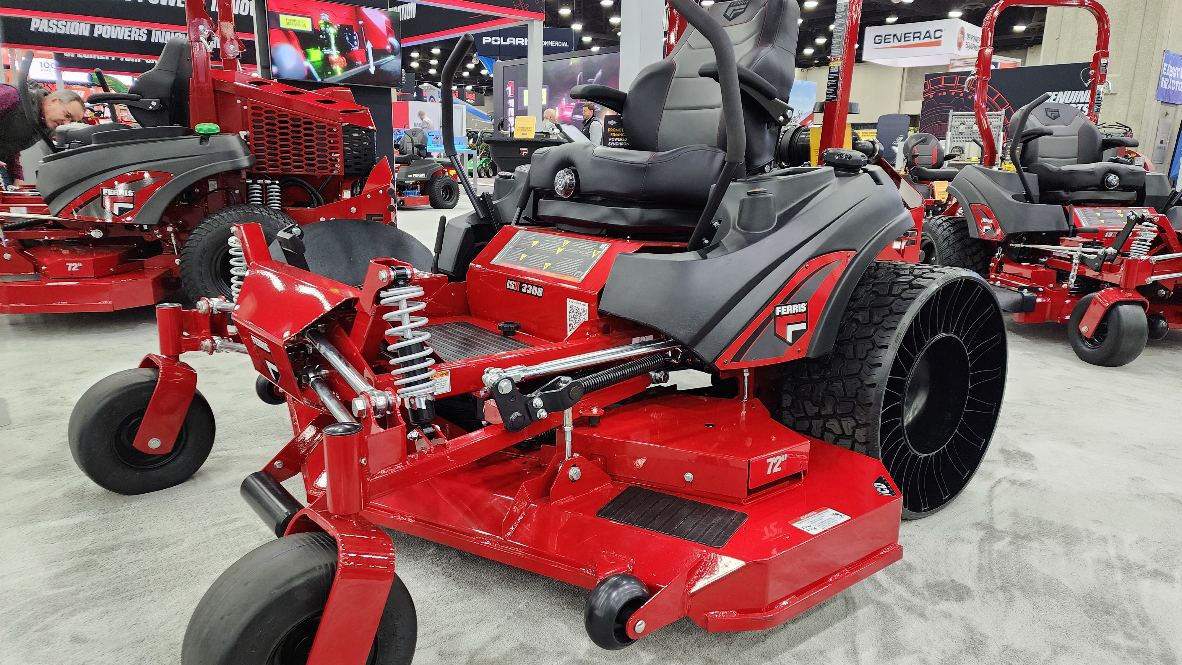 Michelin’s airless TWEEL tires eliminate downtime due to flats and unseated beads, and they help maintain a level deck without the need to adjust air pressure.