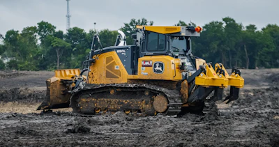 Earthmoving machines like dozers and excavators with Topcon receive signals from these systems and compare them to the model of the proposed plans.