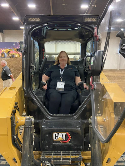 Lori Ditoro tries out the 265 CTL cab.