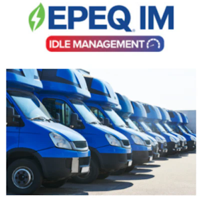 The EPEQ Idle Management system allows vehicles to be automatically turned off while still powering equipment like air compressors at the jobsite.