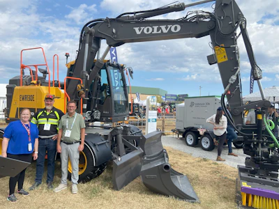 The Equipment Today learned about the wheeled excavator