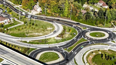 The roundabouts weren’t in the original contract and were one of the things the city was able to add in due to the company fitting its budget and the stable trust already formed between them.