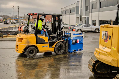 DEF storage tanks range in capacity, allowing contractors to select a tank that maintains the proportional relationship of about 10% of DEF per gallon of diesel fuel, allowing DEF and diesel drops to coincide.