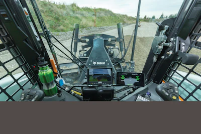 Trimble Earthworks GO! Grade Control Platform is a 2D grade control solution for compact machine grading attachments that enables high-accuracy grading in an easy-to-use, portable platform.