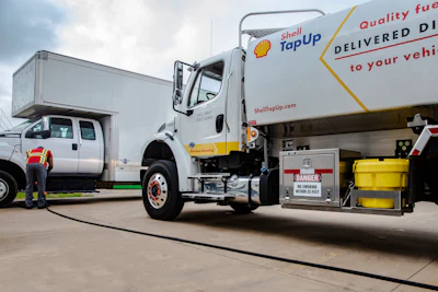 Geotab reported that for a fleet of 100 vehicles, each vehicle drives about 2.2 miles out of the way to fill up and each gas station stop adds more than 20 minutes to each trip, with nearly eight fill-ups a month.