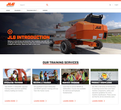 With this new site, the JLG Training team can now collect customer feedback and use those insights to improve the training experience over time.