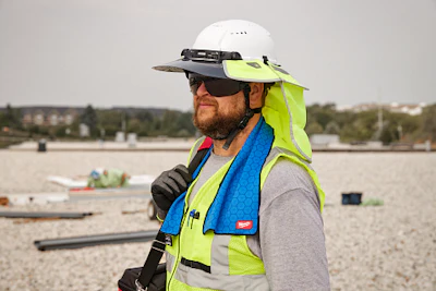 Including a skull cap, sweat bands for both safety helmets and hard hats, a safety helmet liner and two cooling towels, this new category helps users stay cool while working in sunlight or in non-ventilated areas.