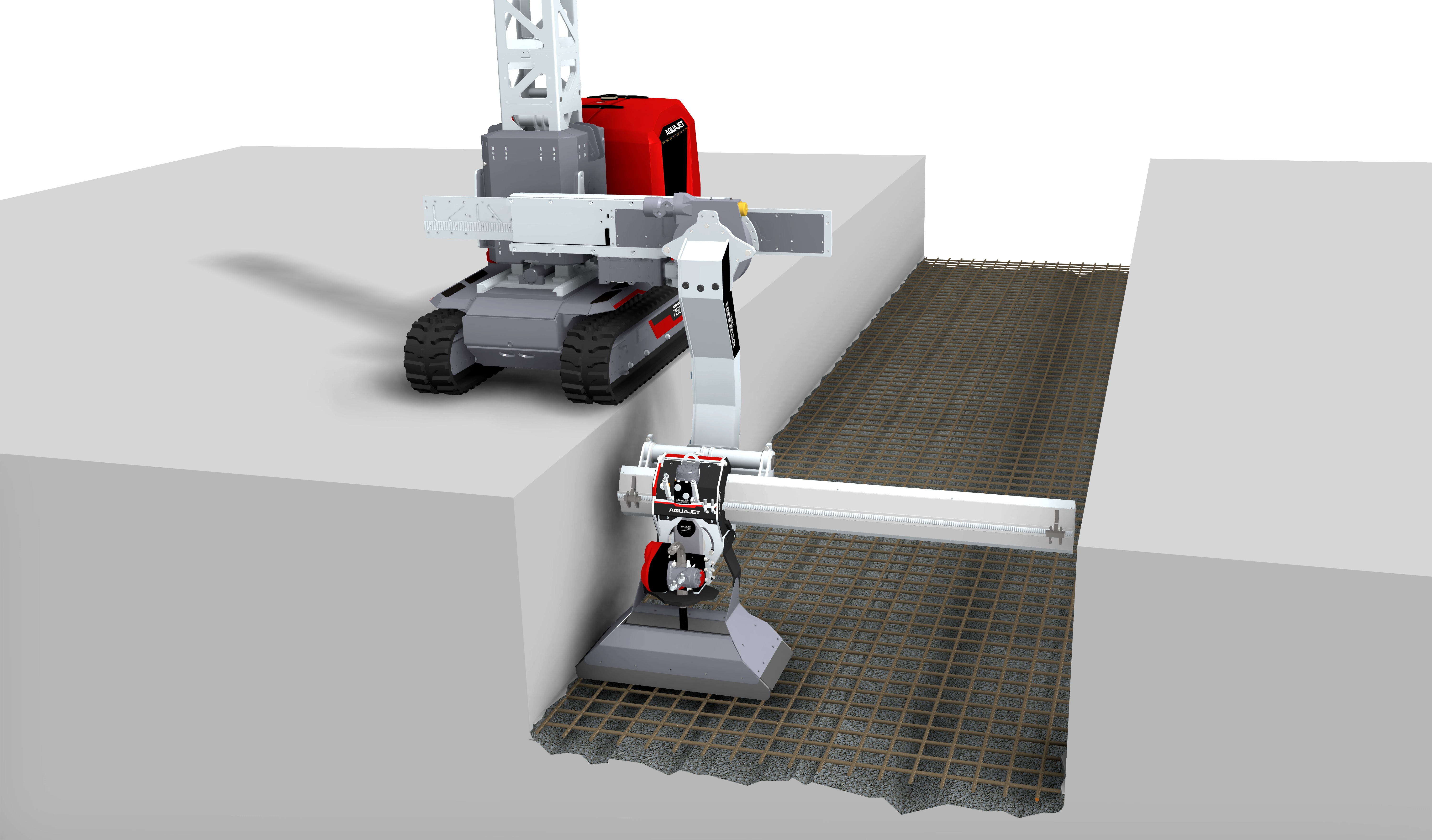 The Extender comes with a hydraulic hose package that enables mounting on the robot, with no need for additional hydraulics or other equipment.