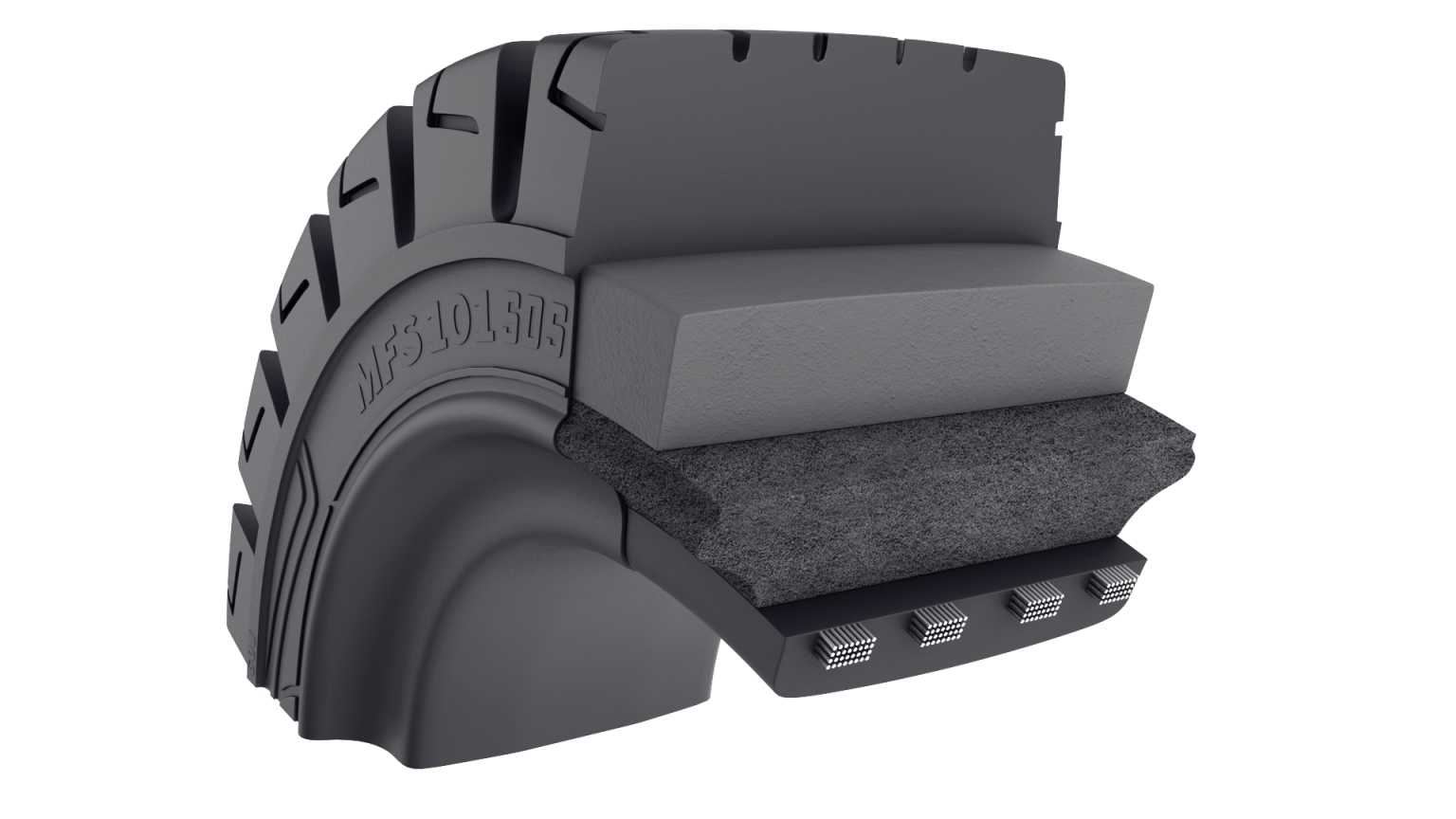 The Galaxy MFS 101 SDS is available in 28 sizes, for rims ranging from 8 to 15 in.