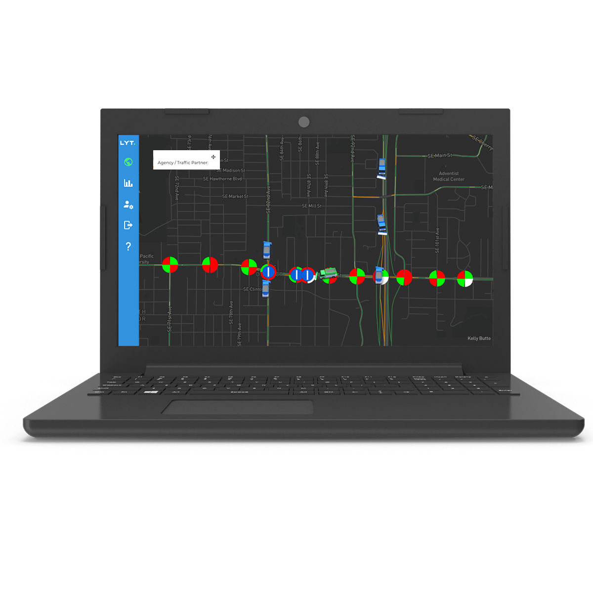 The system enables snowplows to travel through intersections to clear snow so travelers can safely move through the community.