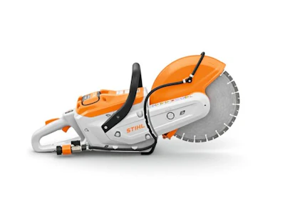 Designed to be used by professionals in construction and landscaping, the TSA 300 Cutquik can cut through a 4-in. concrete slab.