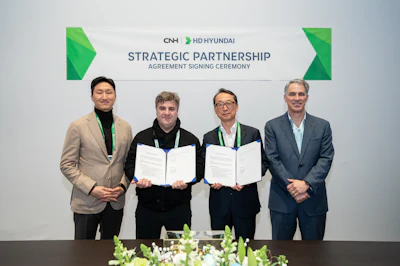 CNH and HD Hyundai executives.