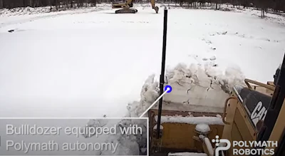 A bulldozer equipped with autonomy.