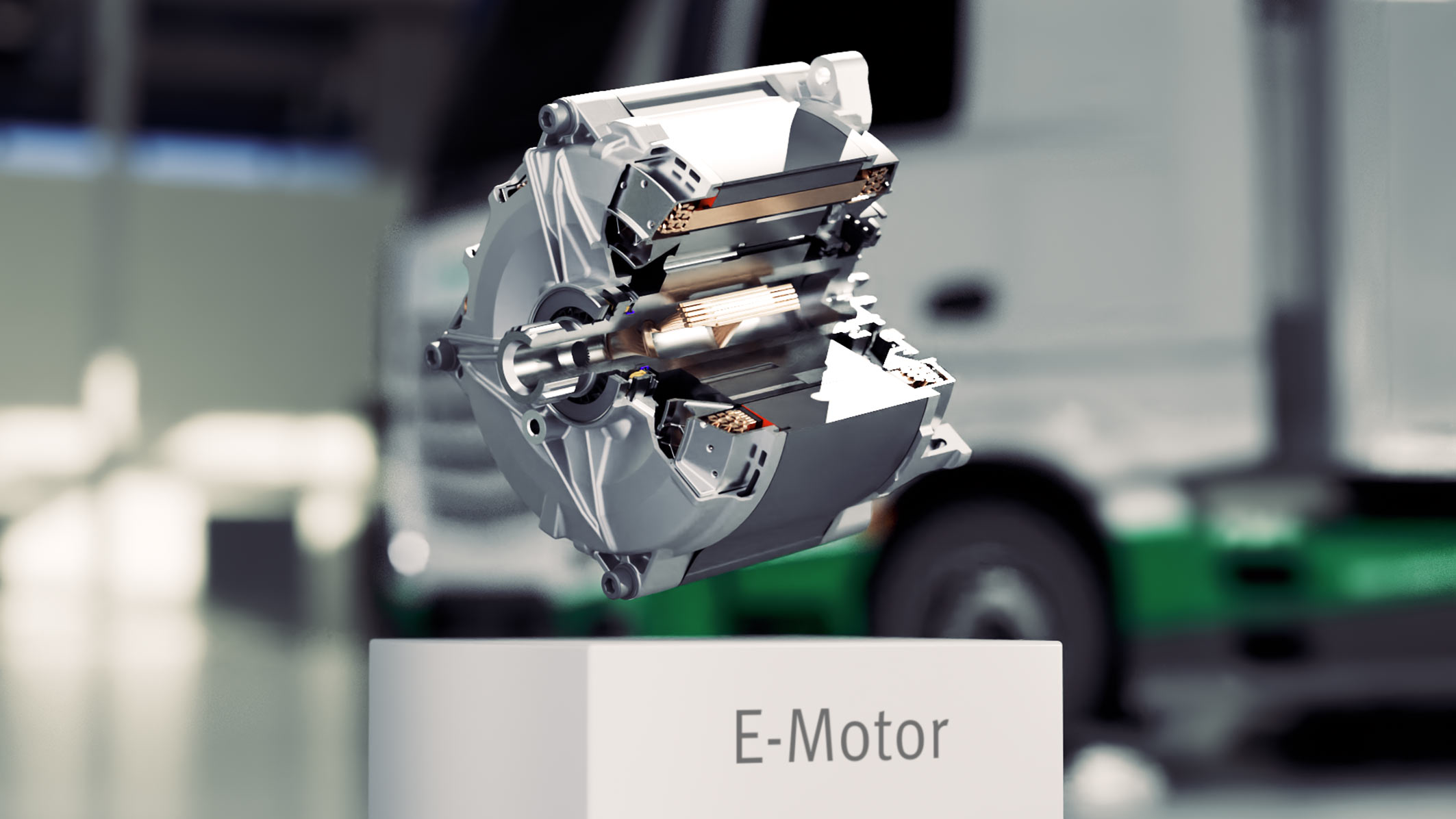 Schaeffler is developing high-performance e-motors for commercial vehicles. Electrified drives will account for an increasingly large share of the powertrain mix in this segment in the future.