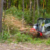 With a working width of 60 in., the disc mulcher is purpose-built for 75- to 132-hp skid steers and compact track loaders that operate with 30 to 50 gallons per minute (gpm) of auxiliary hydraulic flow.